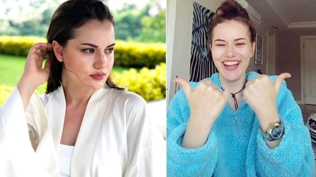 Bornozlu pozu ile "Mutlu bayramlar" diledi!