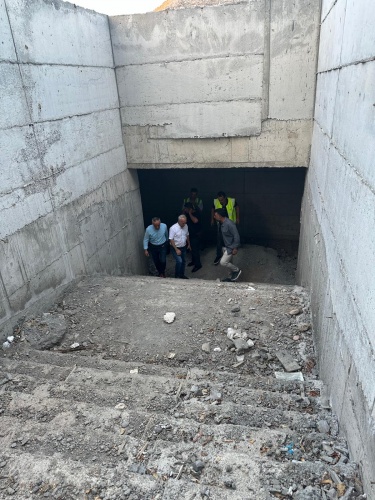 TCDD Malatya Bölge Müdürü Karabey, Bismil Garı Yaya Alt Geçit çalışmalarını inceledi