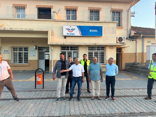 TCDD Malatya Bölge Müdürü Karabey, Bismil Garı Yaya Alt Geçit çalışmalarını inceledi