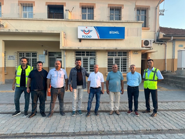 TCDD Malatya Bölge Müdürü Karabey, Bismil Garı Yaya Alt Geçit çalışmalarını inceledi
