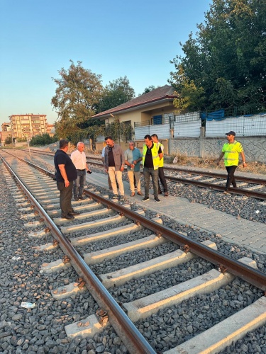 TCDD Malatya Bölge Müdürü Karabey, Bismil Garı Yaya Alt Geçit çalışmalarını inceledi