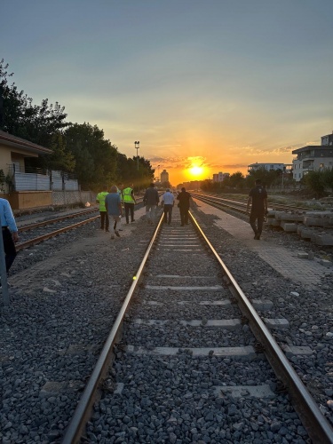 TCDD Malatya Bölge Müdürü Karabey, Bismil Garı Yaya Alt Geçit çalışmalarını inceledi