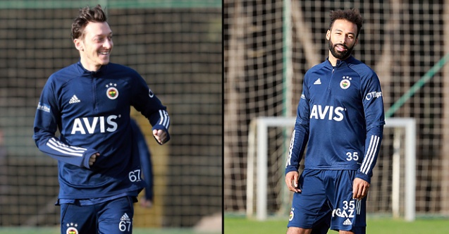 Fenerbahçe'de Mesut Özil ve Nazım Sangare takımla çalıştı