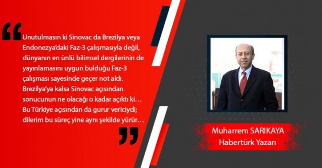 'Günün Yazısı' Muharrem Sarıkaya'nın