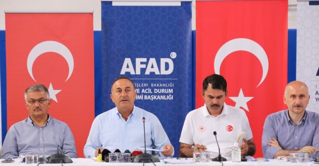 Bakan Çavuşoğlu: "Manavgat ve Gündoğmuş yangınları kontrol altına alındı, 59 mahalle etkilendi”