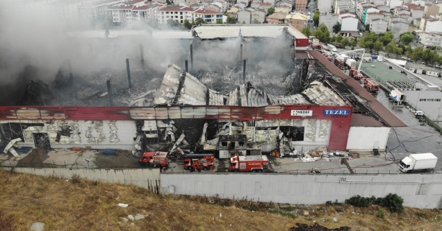 Esenyurt’ta yangın 5 saat sonunda kontrol altına alındı