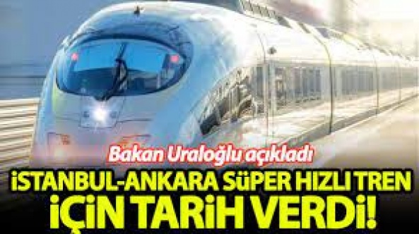 Abdulkadir Uraloğlu’ndan müjde! İstanbul-Ankara Süper Hızlı Tren için tarih verildi