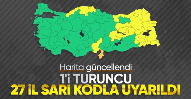 Meteoroloji 28 ili sarı ve turuncu kod ile uyardı