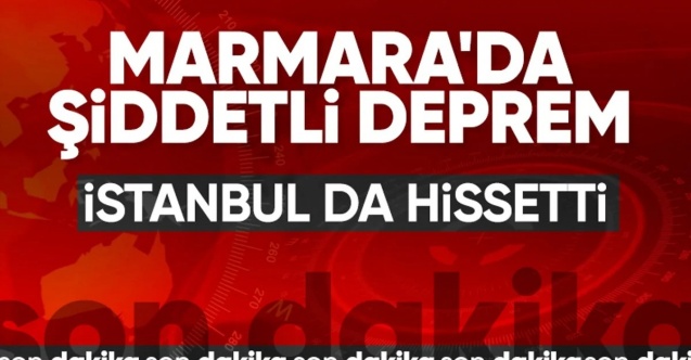Marmara Bölgesi'nde deprem