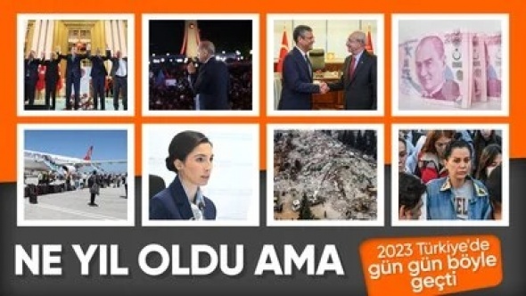 Türkiye'de 2023 yılı böyle geçti: Depremler, seçim, dev projeler..