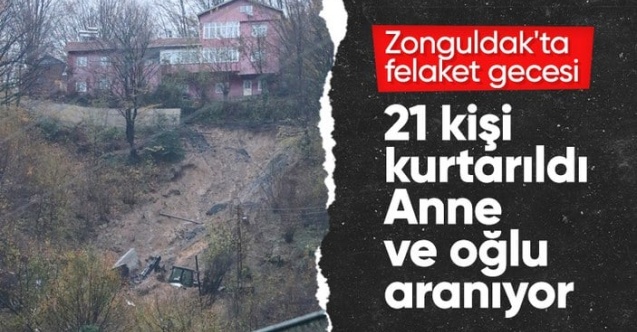 Zonguldak'ta heyelan bilançosu: 21 yaralı, 2 can kaybı!