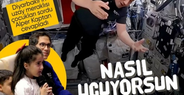 Alper Gezeravcı, Diyarbakırlı çocukların sorularını yanıtladı: 'Uzayda nasıl uçuyorsun'