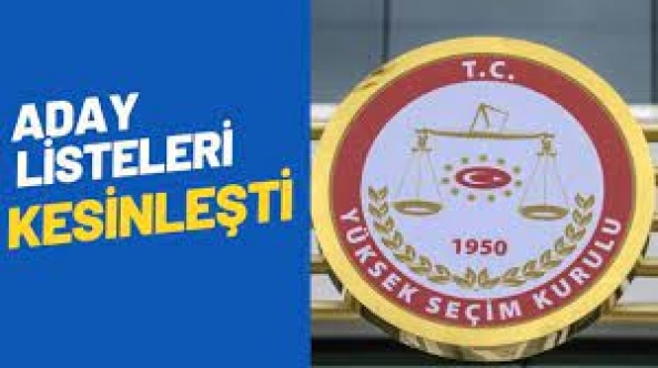 Aday listeleri kesinleşti