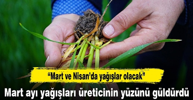 Mart yağmurları çiftçinin yüzünü güldürdü