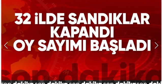 Türkiye sandık başında! Doğu illerinde oy verme işlemi sona erdi