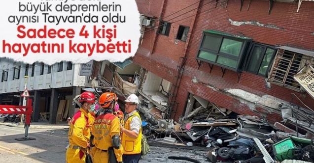 Tayvan'da son 25 yılın en büyük depremi! Sadece 7 kişi öldü
