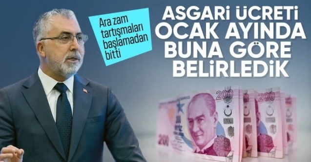 Vedat Işıkhan: 2024 yılı asgari ücreti, temmuzda bir artış yapılmayacak şekilde belirlendi