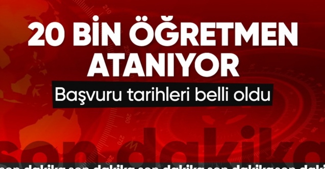 20 bin sözleşmeli öğretmen ataması tarihi açıklandı