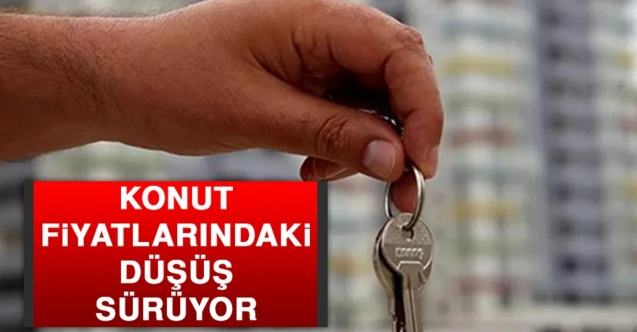 Konut satış fiyatlarındaki düşüş sürüyor