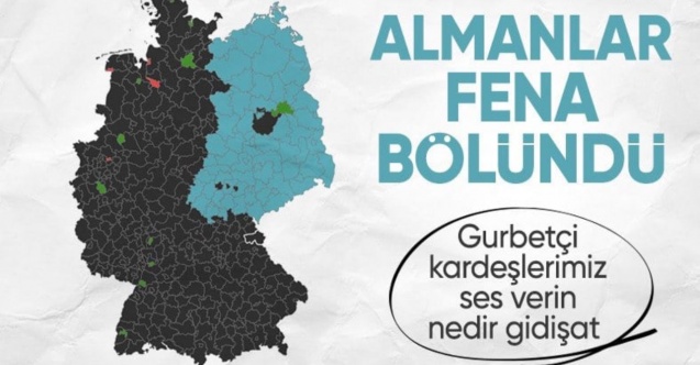 Bild'in haritası: Avrupa seçimleri, Almanya'yı ikiye böldü