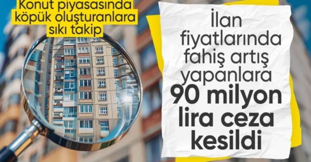 Emlak ilanlarında fahiş artış yapanlara ceza kesildi: 88,9 milyon TL