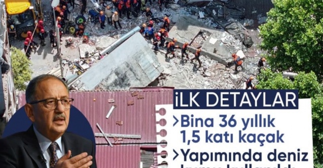 Mehmet Özhaseki: Küçükçekmece'de çöken binada deniz kumu kullanıldı