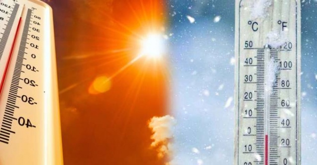 Meteoroloji Genel Müdürlüğü Türkiyenin en sıcak ve en soğuk illerini açıkladı
