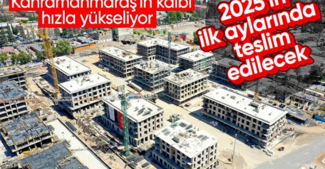 Kahramanmaraş'ta inşaatlar hızla yükseliyor