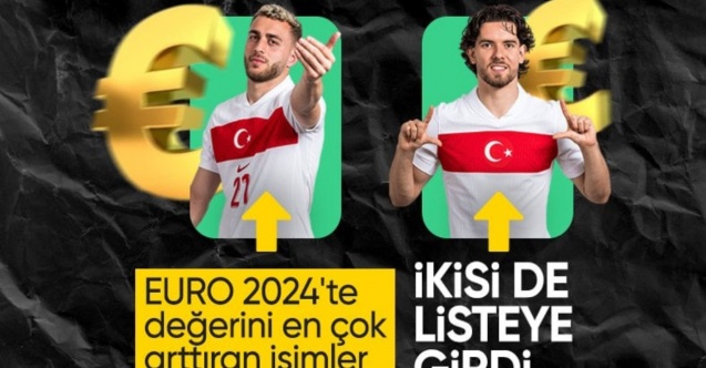 Türkiye'den iki isim listede! EURO 2024'te değerini katlayan futbolcular