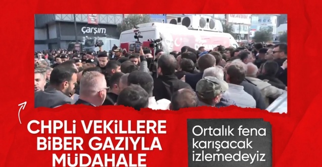 Esenyurt'ta CHP'li vekillerle polisler arasında arbede