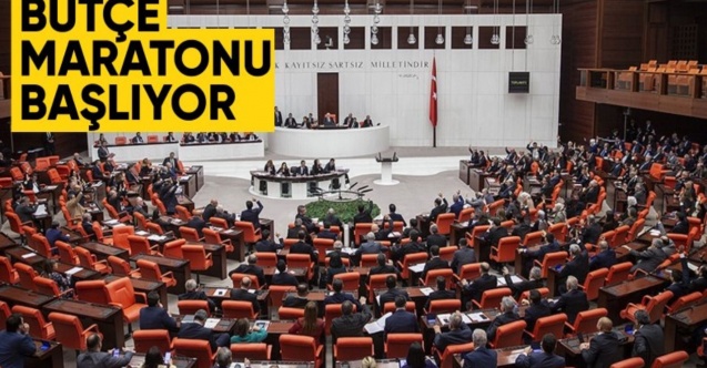 TBMM'de bütçe maratonu başlıyor