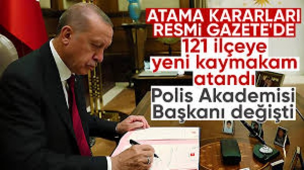 Atama kararları Resmi Gazete'de