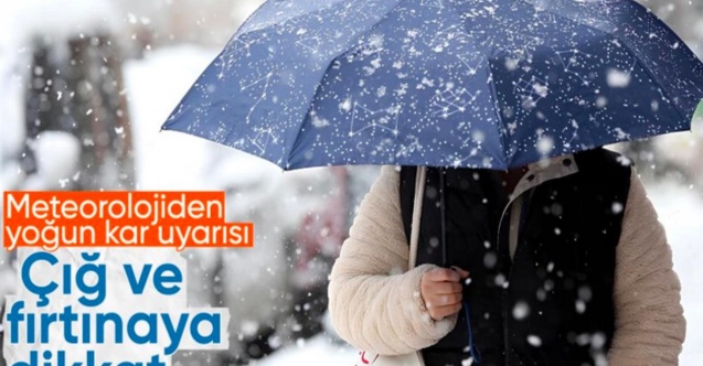 Meteorolojiden uyarı: Bazı illerde sağanak ve kar bekleniyor
