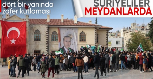 Türkiye'de yaşayan Suriyeliler, Baas rejiminin devrilmesini kutluyor