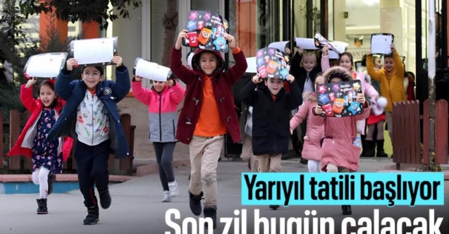Milyonlarca öğrenci karne heyecanı yaşıyor! Bugün yarıyıl tatiline girecekler