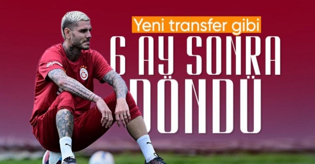 Mauro Icardi aylar sonra antrenmana çıktı