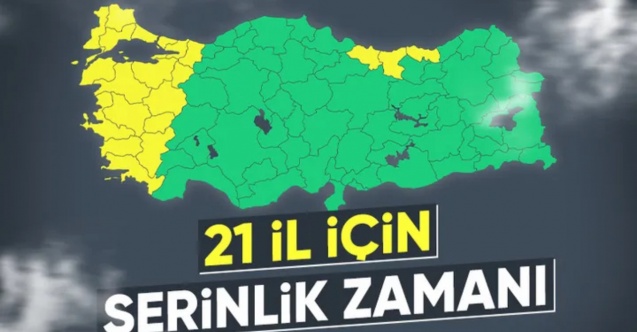 Meteoroloji’den 21 il için sarı kodlu uyarı: Sağanak ve fırtına geliyor