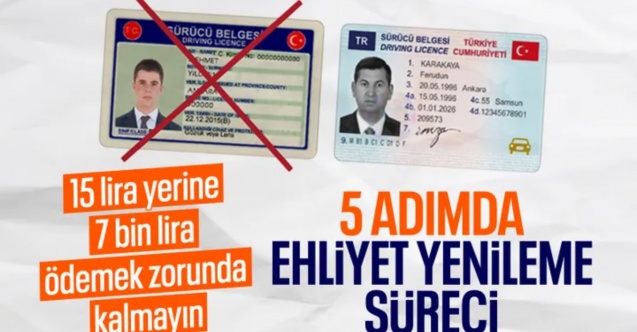 Eski tip ehliyetler için 5 adımda yenileme işlemi