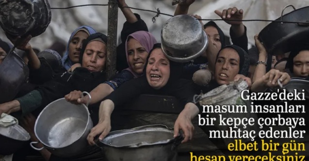 Gazze'de açlık her geçen gün artıyor: Uzun yemek kuyrukları oluşuyor