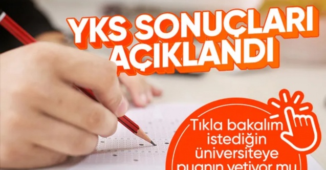 SON DAKİKA! YKS sonuçları açıklandı