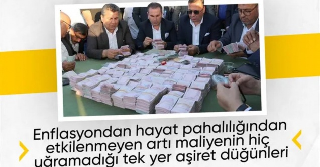 Van'da bir düğünde çifte 2 kilo altın, 6,5 milyon TL takıldı