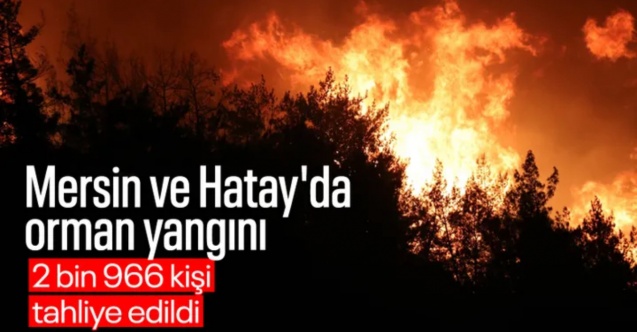 Hatay ve Mersin'de korkutan yangın: Müdahaleler sürüyor