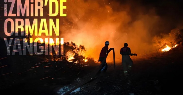 İzmir'de orman yangını sürüyor: 3 kişi gözaltında