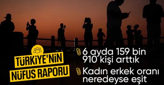 SON DAKİKA! Türkiye'nin nüfusu 85 milyon 824 bin 854 kişi oldu