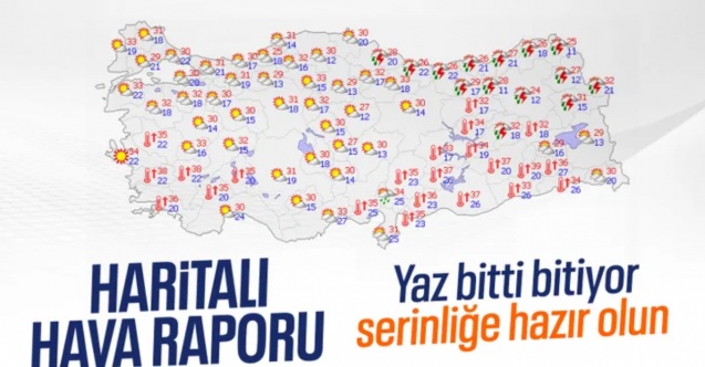 Türkiye'de sıcaklıklar mevsim normallerine geriliyor