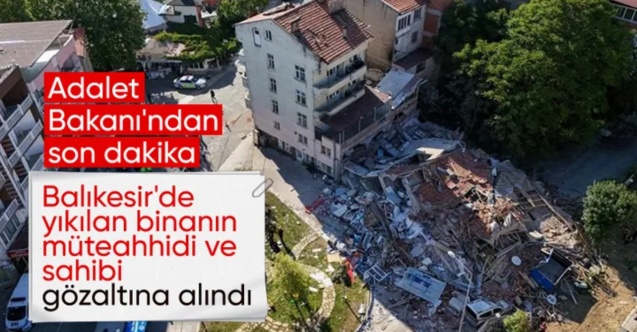 Yılmaz Tunç: Balıkesir'de yıkılan binaya dair soruşturma başlatıldı