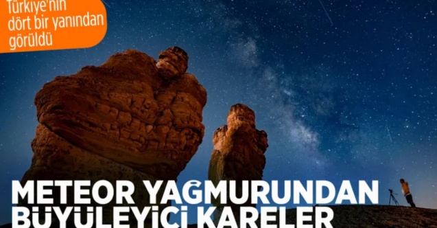 Yurt genelinde meteor yağmurundan büyüleyici kareler