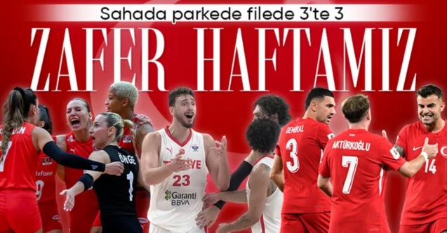 A Milli takımlarımız bu hafta 3'te 3 yaptı