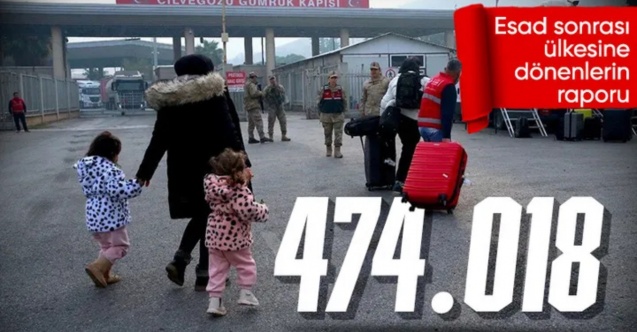 Ali Yerlikaya duyurdu: Esad'tan sonra 474 bin Suriyeli ülkesine dönüş yaptı