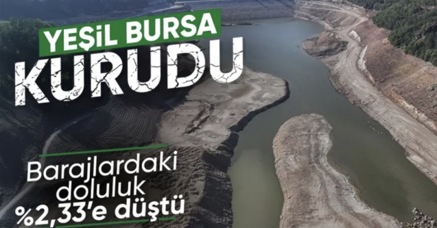 Bursa'da su kalmadı: Doluluk oranı yüzde 2,33